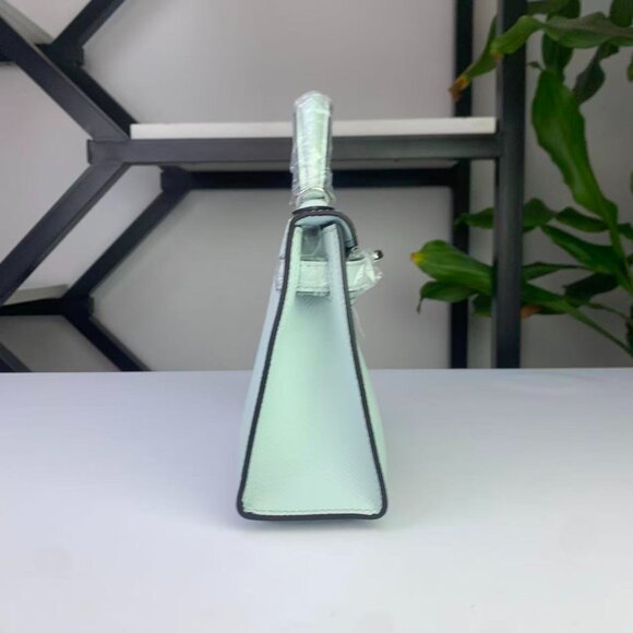 Kelly 19 Style Mini Genuine Leather Top Handle Bag - Picture 3 of 12